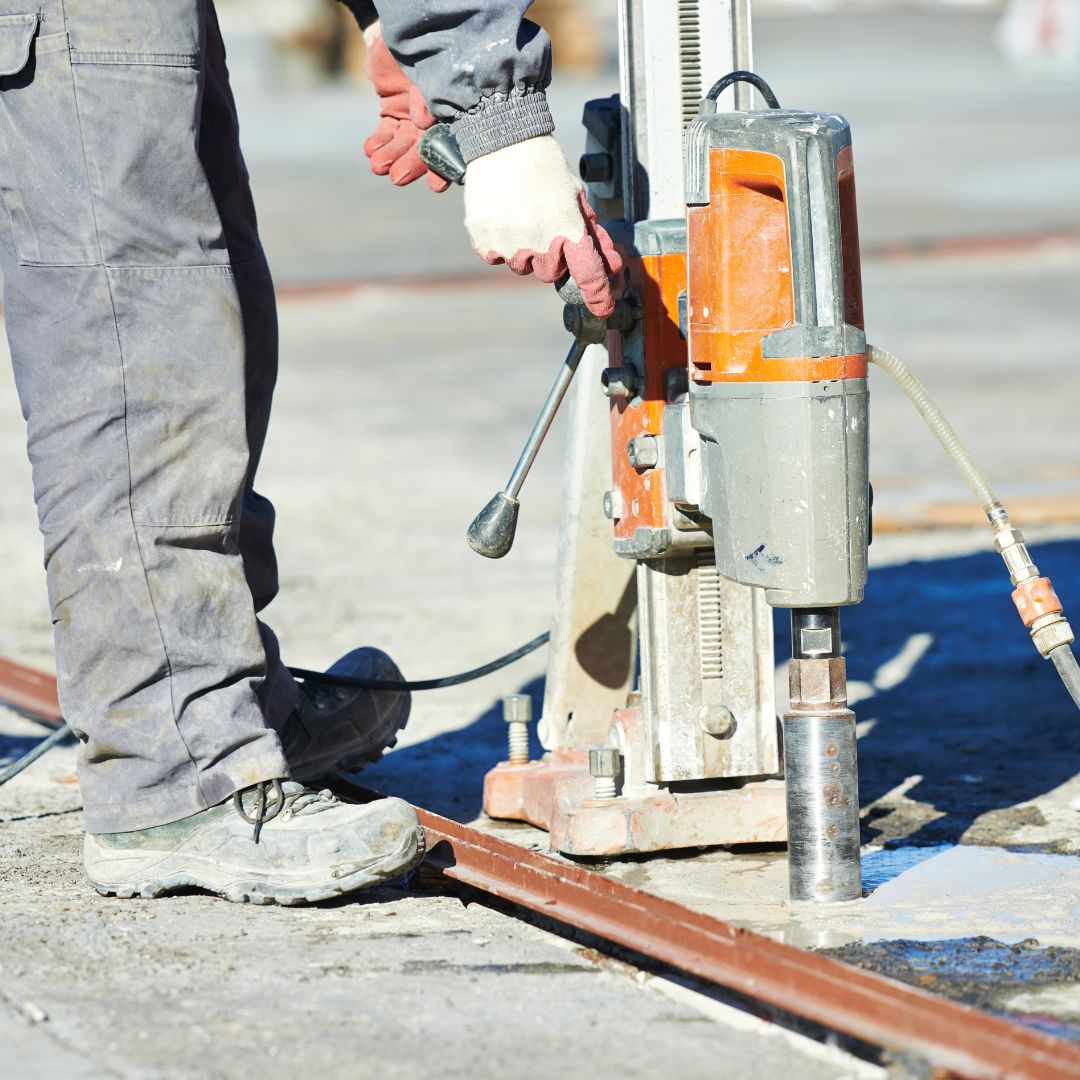 Concrete drilling is at the core of our services. We can drill holes in concrete up[ to a diameter of 48".